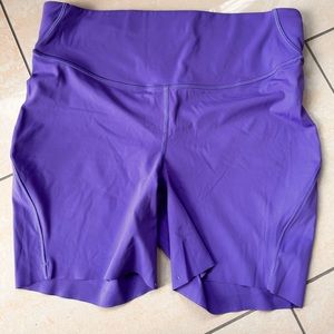 Purple lululemon shorts